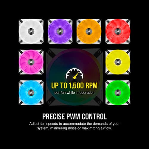 Corsair iCUE QL120 RGB White Cabinet Fan (Single Pack)